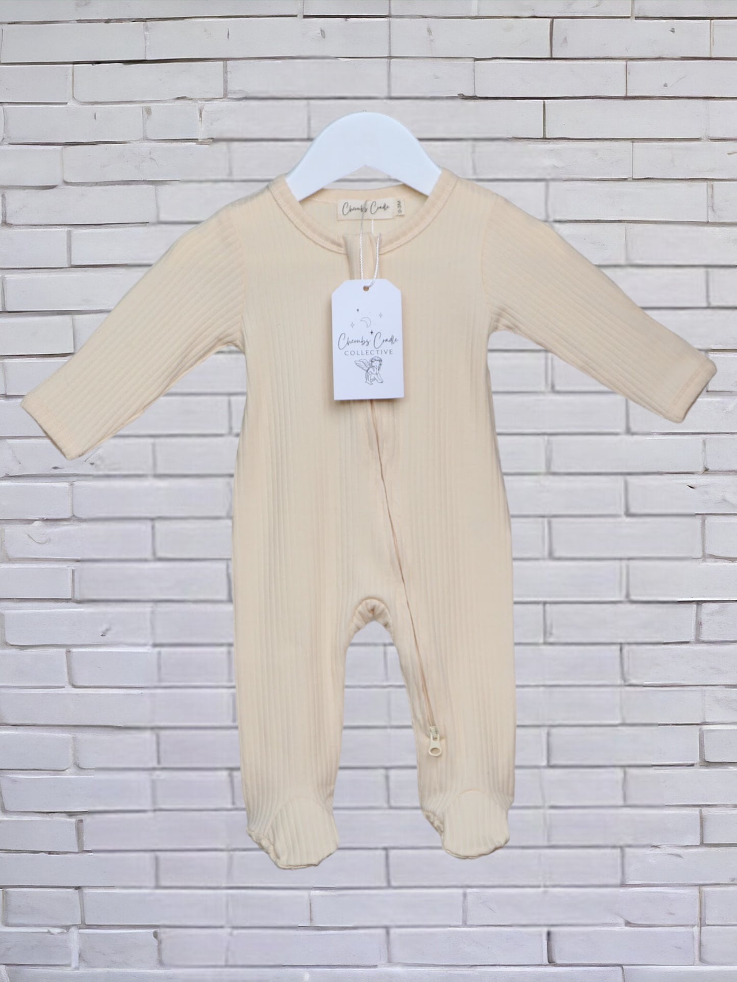 Buttercream Ribbed Long Sleeve Bodysuit