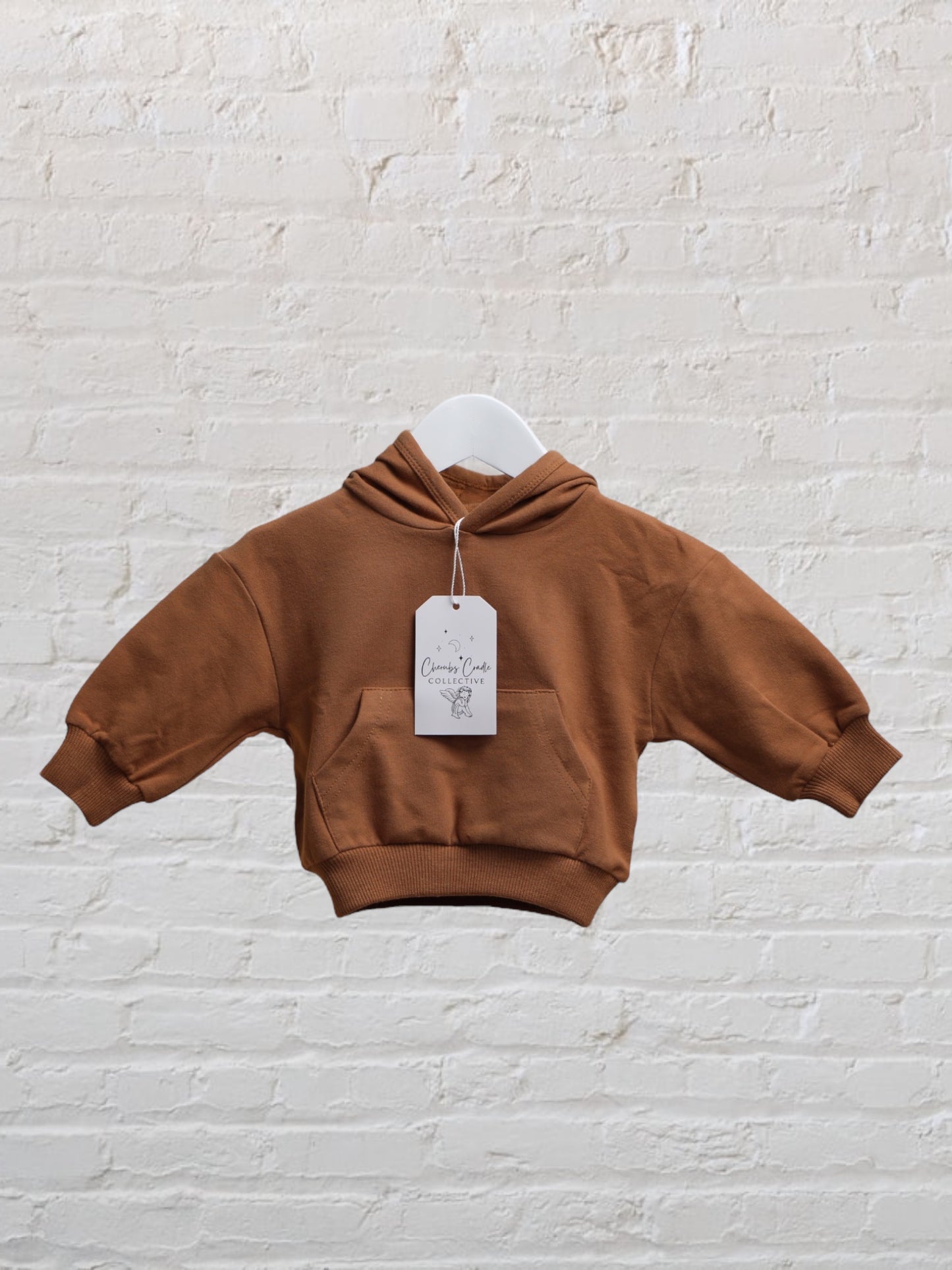 Mocha Organic Cotton Pullover Hoody